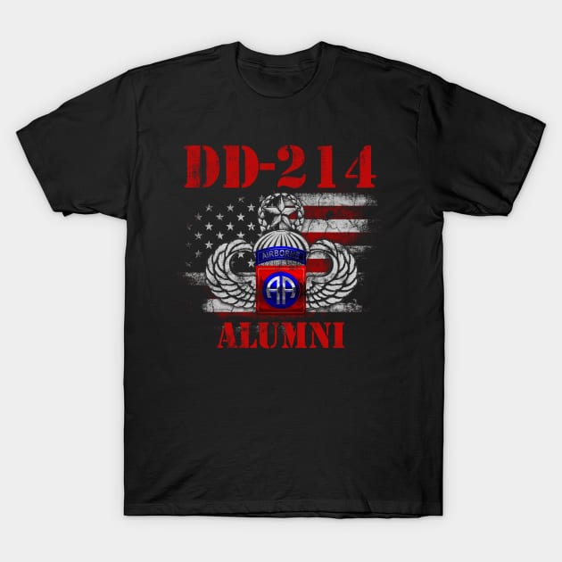 DD-214 US Army 82nd AIRBORNE Division Alumni - Veterans Day Gift T-Shirt by floridadori